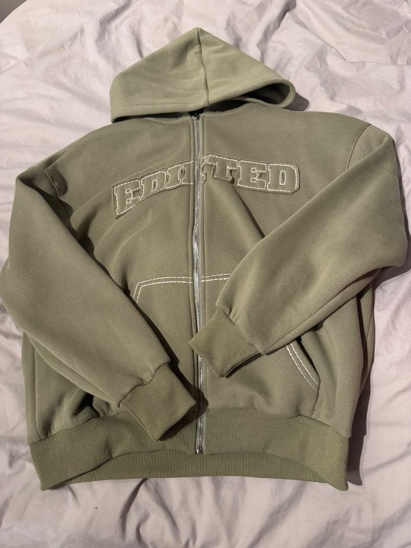 Græn edikted oversized peysa