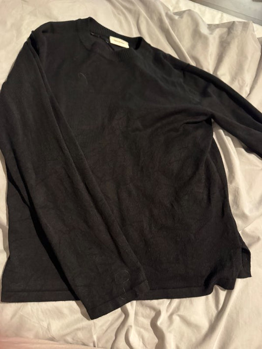 Crewneck svört peysa