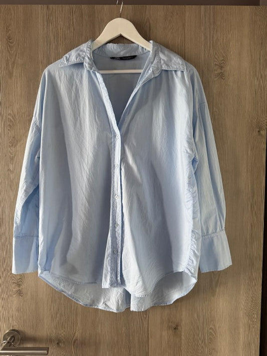 Zara blá skyrta