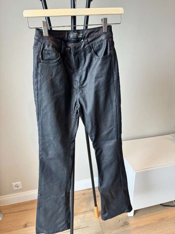 VS denim leðurbuxur