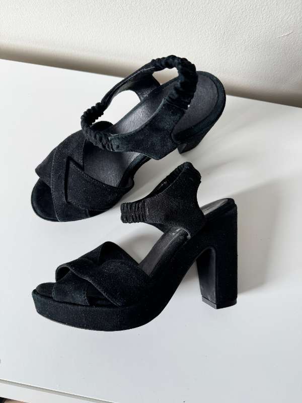 Pavement Black Suede