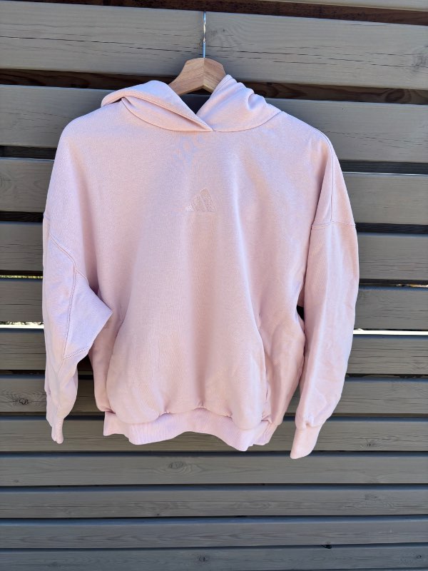Adidas bleik hettupeysa