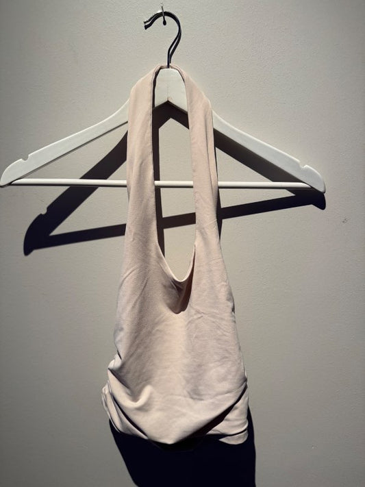 Offwhite halter neck toppur