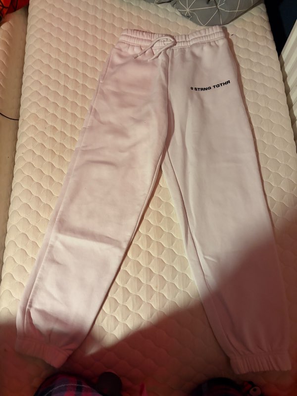Hvítar jogging buxur