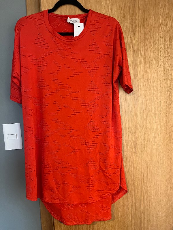 G.Rauður Moss kjóll