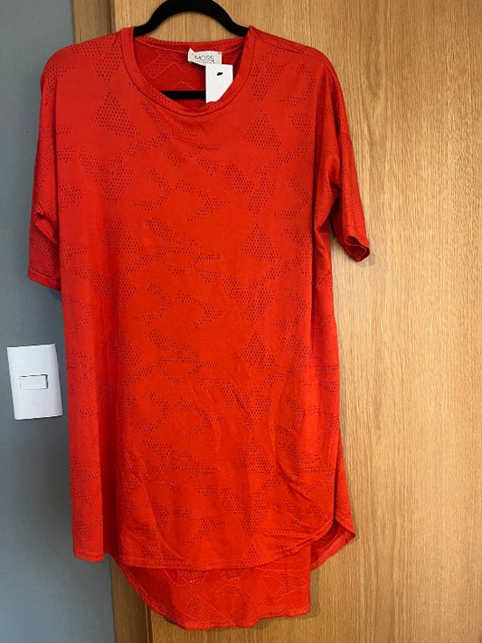 G.Rauður Moss kjóll