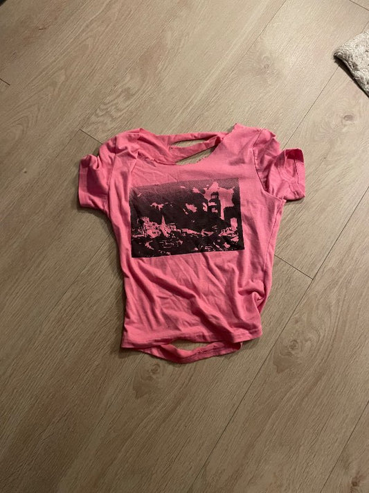 Bleikur stuttur bolur