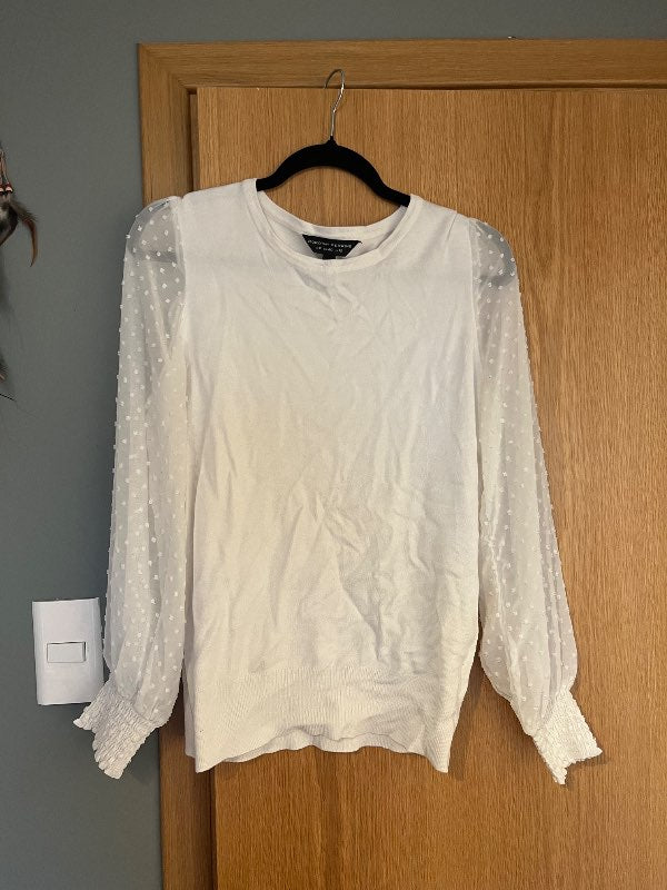 G.Hvit peysa Dorothy Perkins