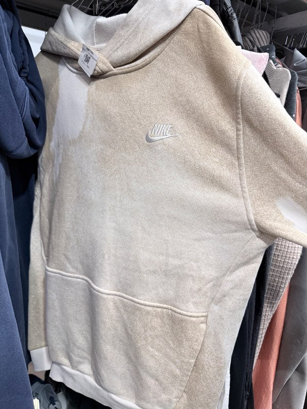 Nike kremuð hettupeysa