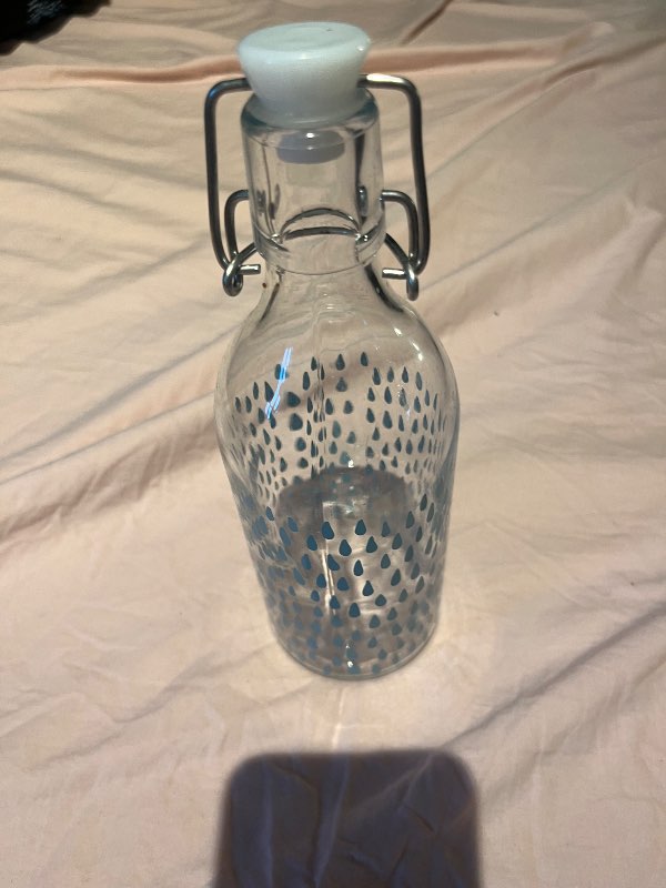 G.litil vatnsflaska gler