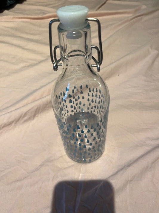 G.litil vatnsflaska gler