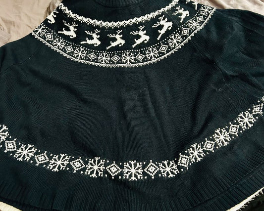 Dökkblá jólapeysa