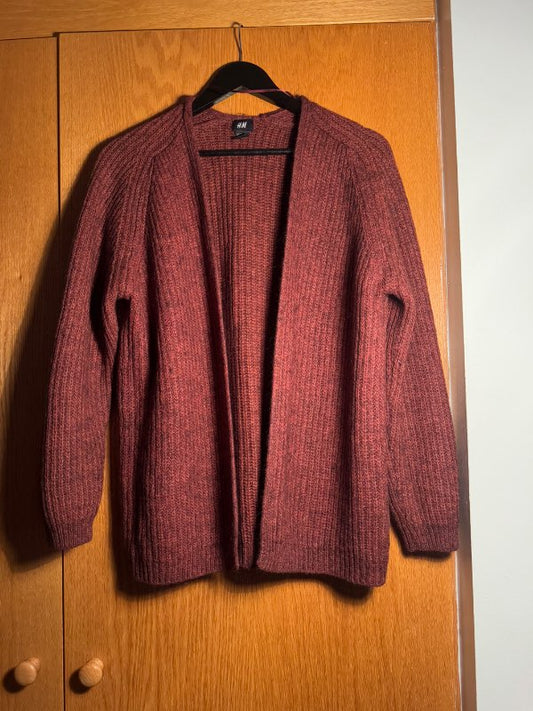 H & M maroon cardigan
