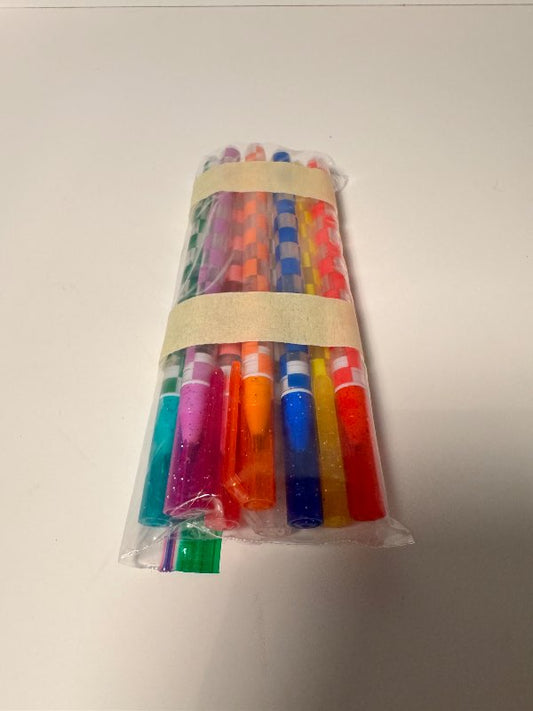 Assorted glitter pens