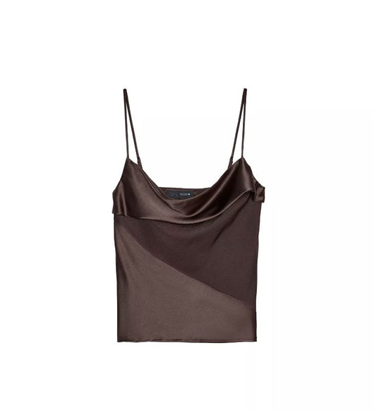 Zara toppur brúnn