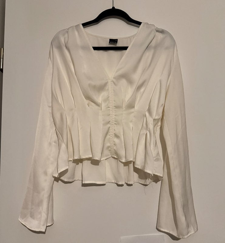 Gina tricot blússa hvíta