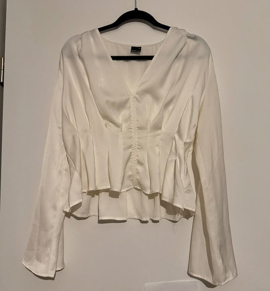 Gina tricot blússa hvíta