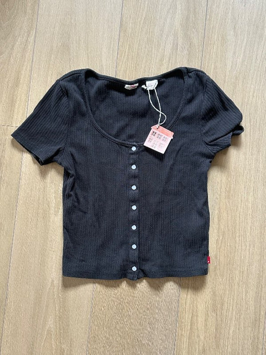 Levi’s black striped shirt