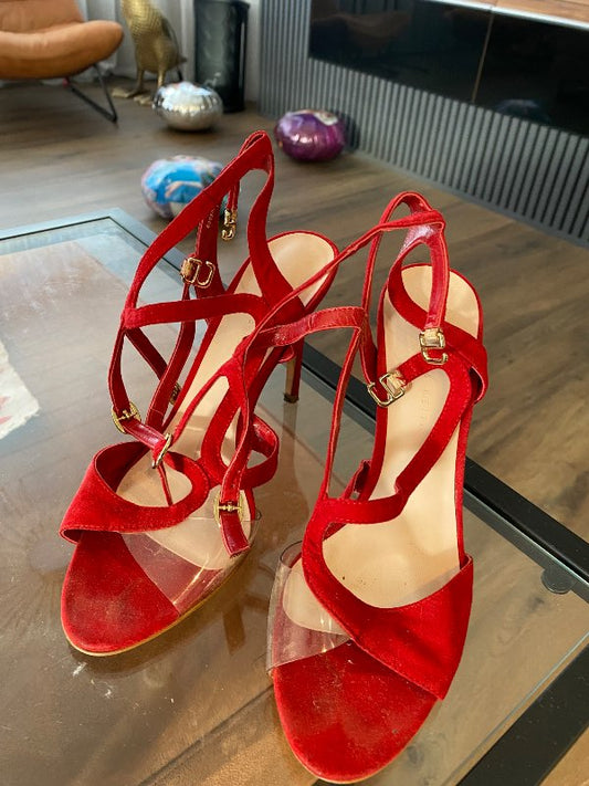 Red sandals