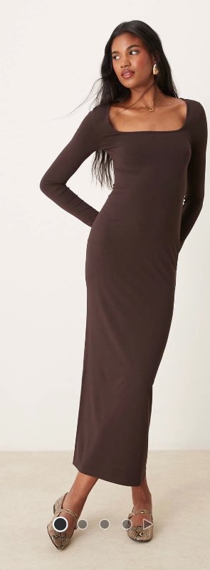 Miss selfridge brúnn kjóll