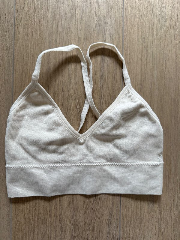 Sport bra beige