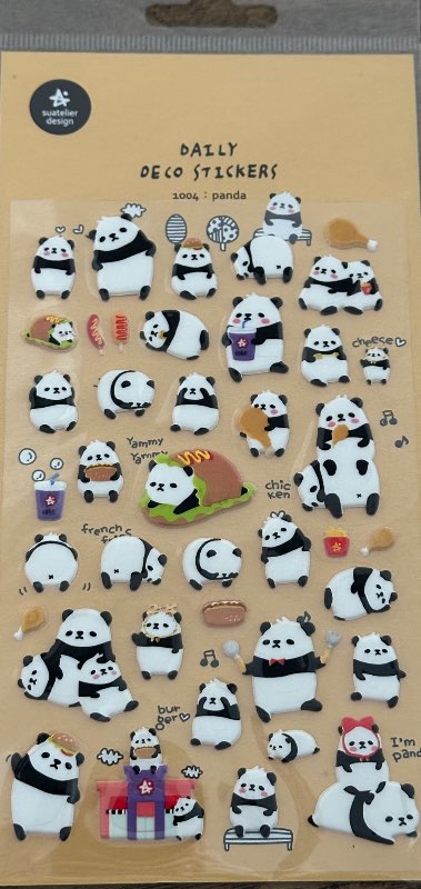 Stickers pandas