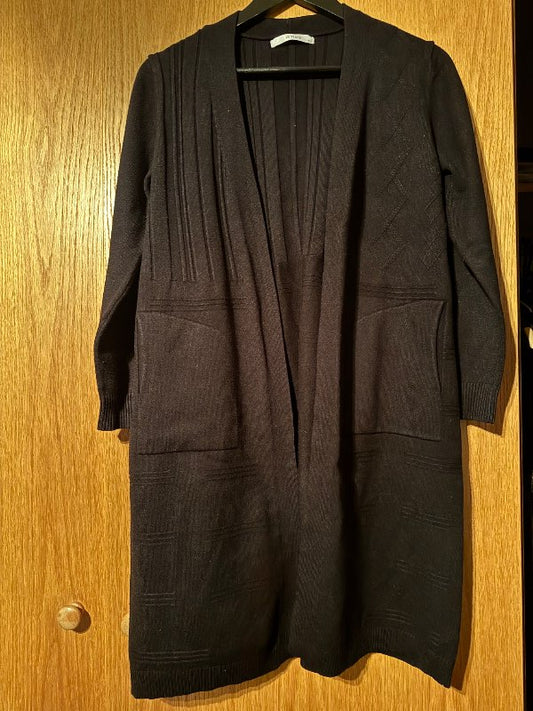 Black long cardigan