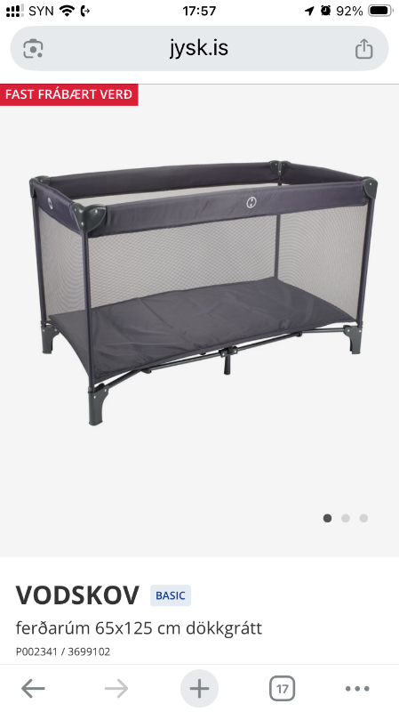 Ferðarúm plús dýna