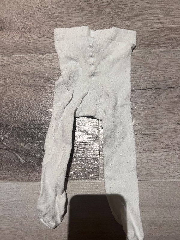 Hvítar sokkabuxur H&M SNJÁÐAR