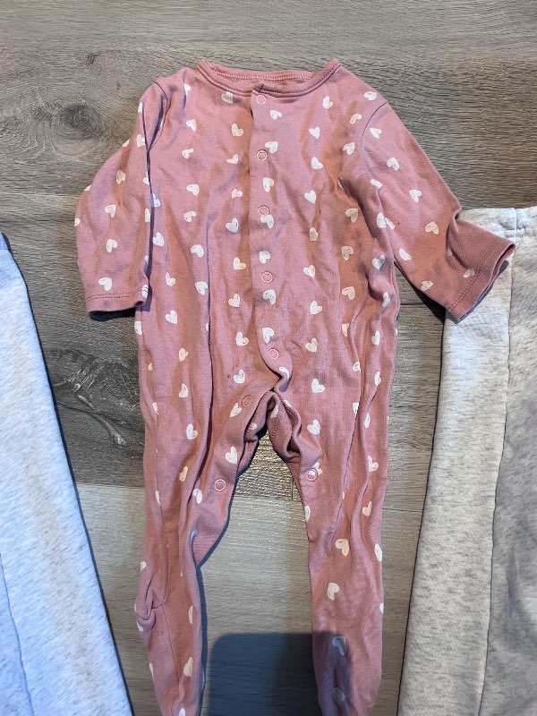 Bleikur náttgalli m.hjörtu primark