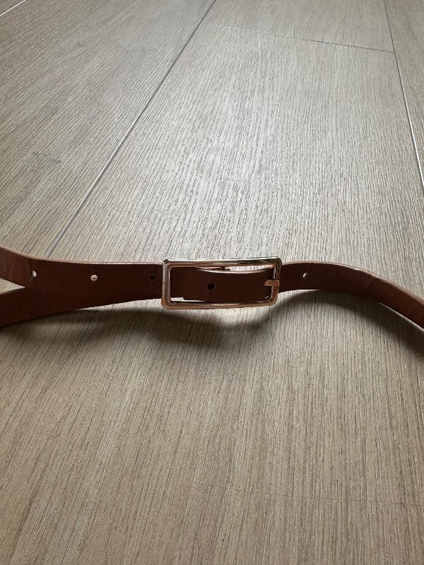 Brown thin belt