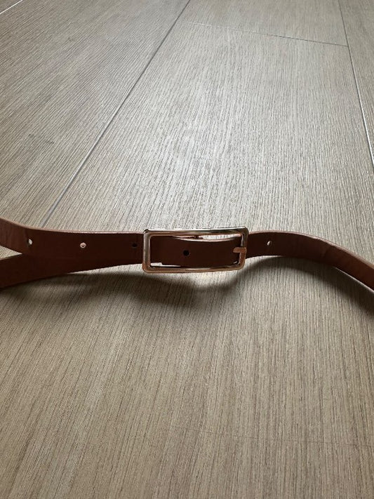 Brown thin belt