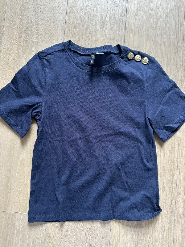 Dark blue t-shirt H&M