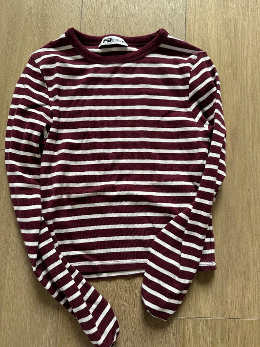 Stripes burgundy shirt