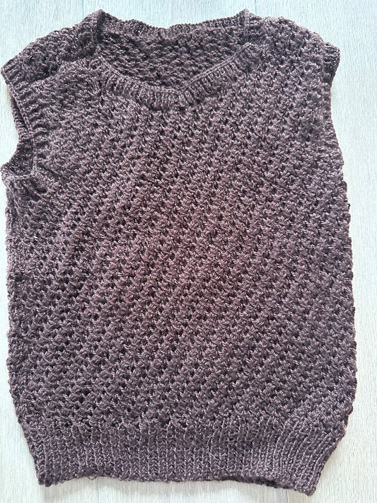 Brown vest sweater