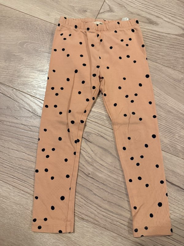 bleikar leggings doppum H&M 3ár
