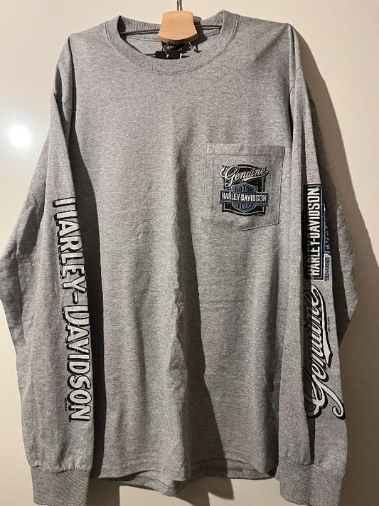 Harley síðerma grár