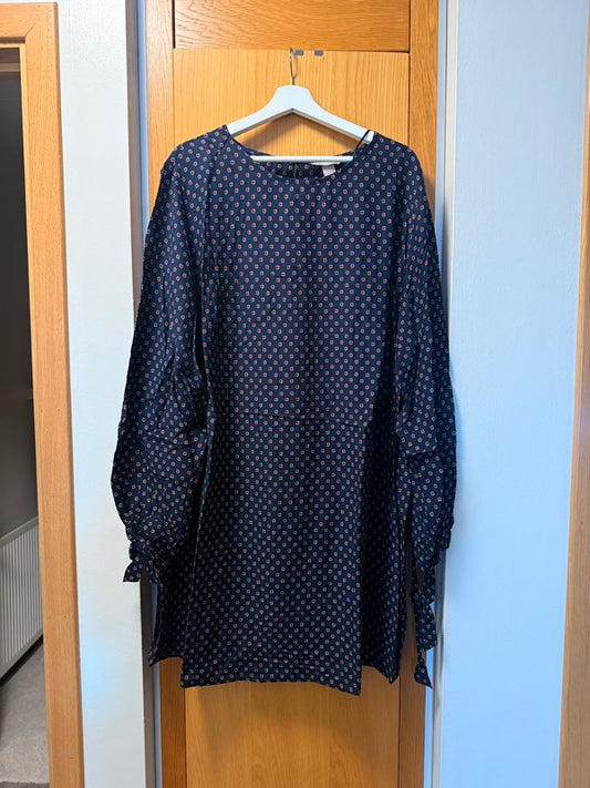 HM plus size navy dress