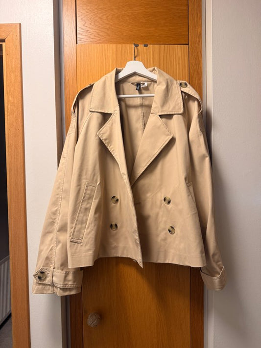 HM short trench jacket