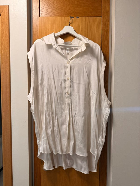 HM silk sleeveless shirt