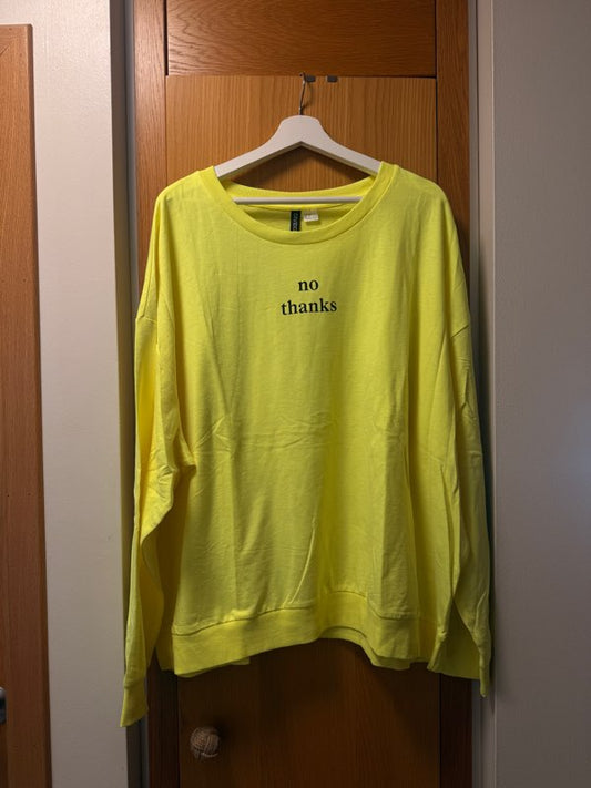 HM NEON yellow blouse