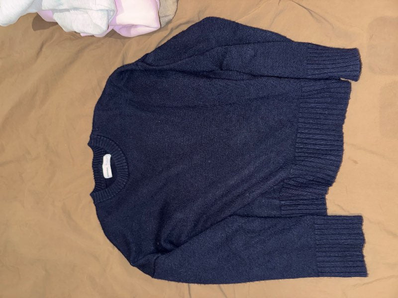 Blá knit peysa