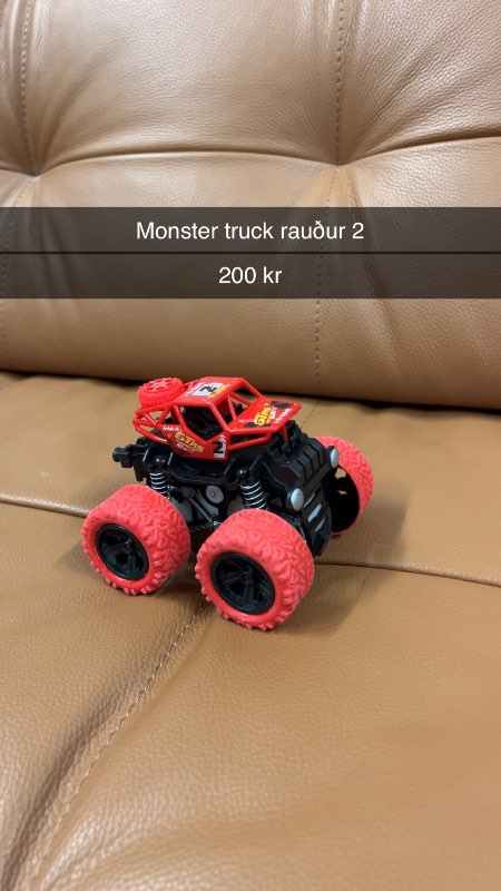 Monster truck rauður 2