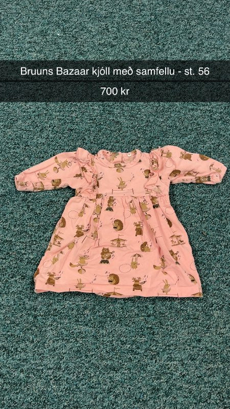 Bruuns Bazaar kjóll með samfellu