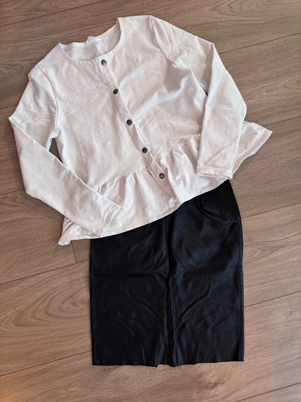 Pleður pils vero moda