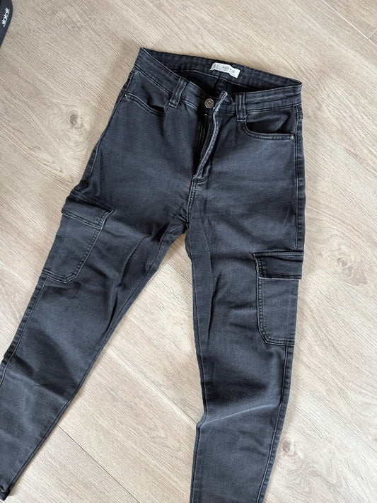Pull&bear cargo gráar gallabuxur