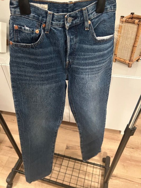 Dökkbláar 501 levis gallabuxur