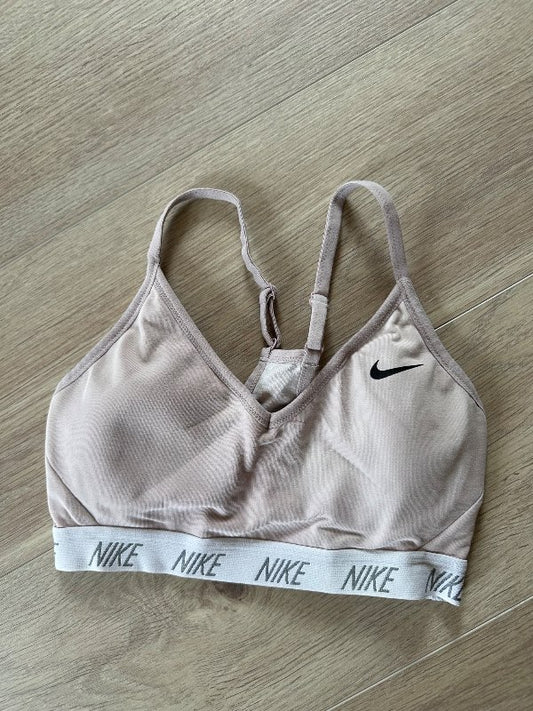 Nike bleikur ræktar toppur