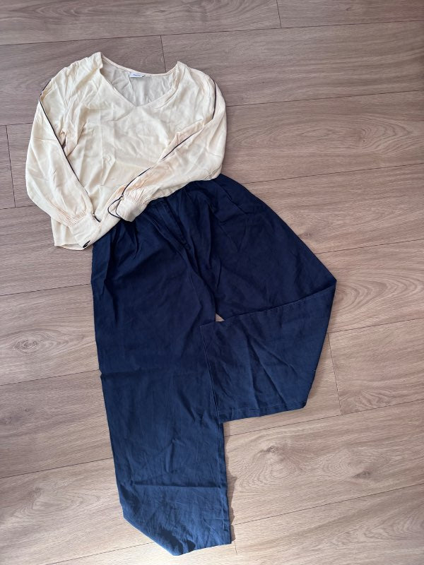 Zara dökkbláar buxur