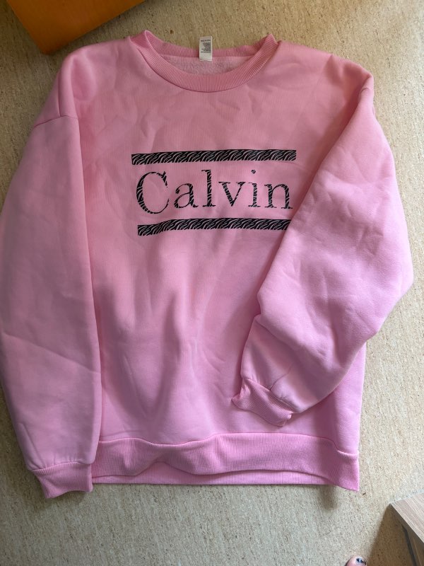 Calvin bleik peysa